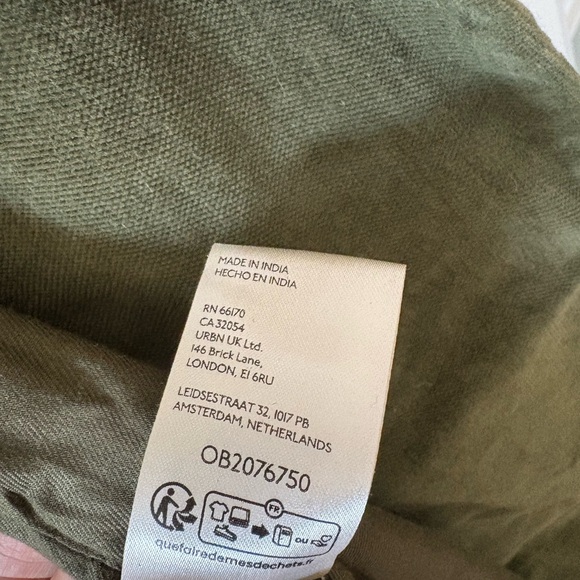 Free People Hailey Velvet Effect Duster - Chive - Small - Picture 10 of 10